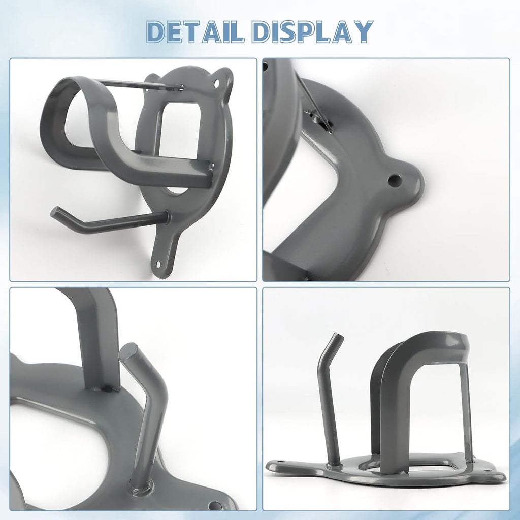6 Counts Horse Bridle Rack Bracket Hooks, Metal Bridle Holder Wall Mount with Tubes and Screw for Tack Room Horse