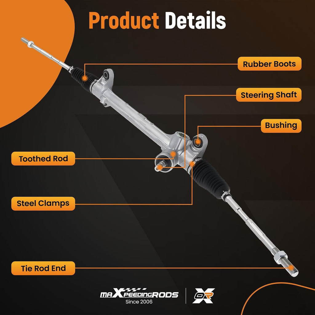 maXpeedingrods Manual Steering Rack and Pinion for Toyota Corolla 2014-2019