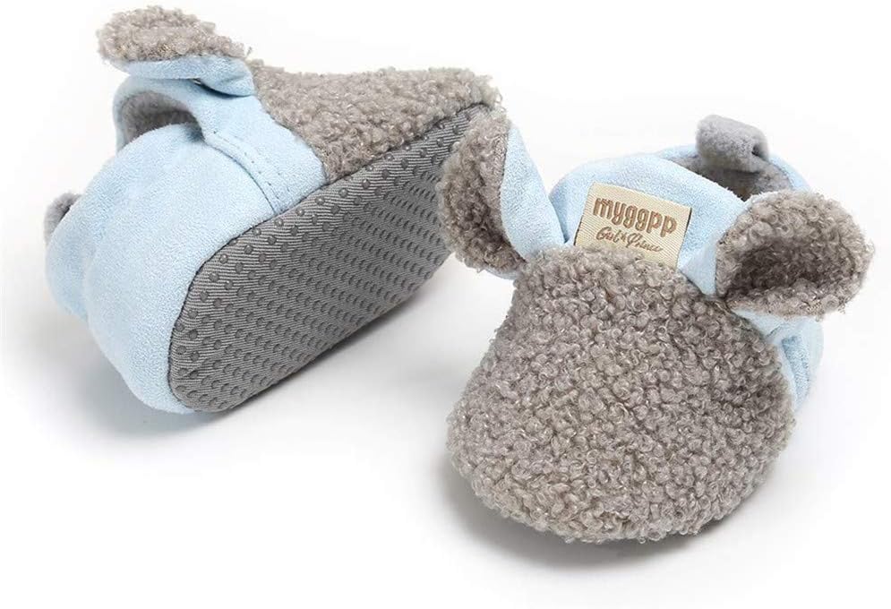 Baby Boys Girls Soft Plush Slippers Animal Boots Toddler Infant Crib Shoes Winter House Shoes