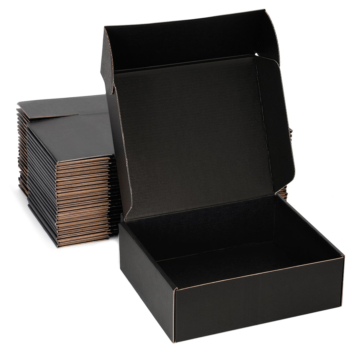 Black Shipping Boxes 12x9x3 Inches, 20 Pack
