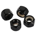 #8-32 Nylon Insert Lock Nuts Locknuts, 304 Stainless Steel Black Finish, 50 PCS