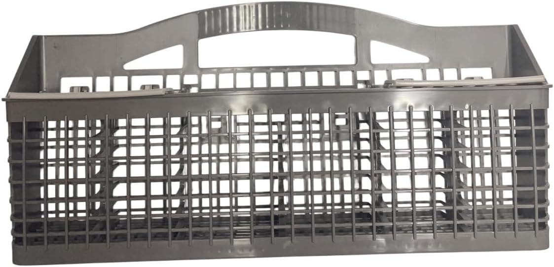 W11550304 Dishwasher Silverware Basket fit for Whirlpool & Kenmore 8562045, WP8562045, WPW10253534, W10253534, WPW10482462, W10193652 -Grey