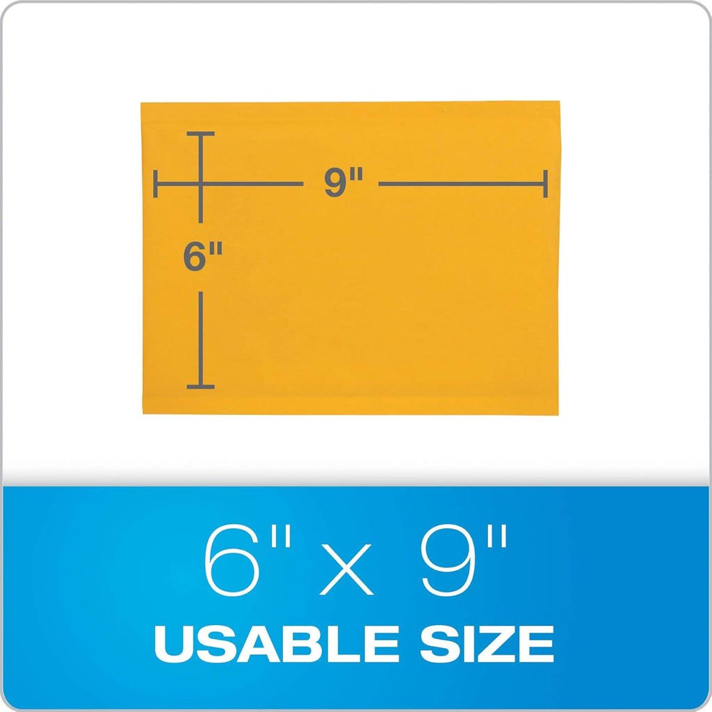 Bubble Mailers, 6 x 9 Shipping Envelopes, Self-Seal, Durable Brown Kraft Padded Envelopes, Redi-Strip Peel Off