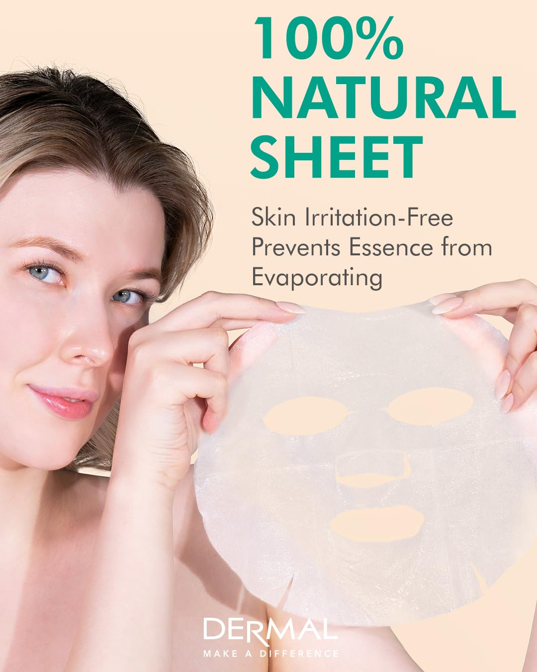Aloe Collagen Soothing Sheet Mask, Hydrating & Cooling, 10 Pack