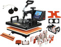 Upgraded 15 in 1 Heat Press Machine for T-Shirts,Hats,Mugs,Pens &More 12x15 Inch Heat Press 360-Degree Rotation Swing