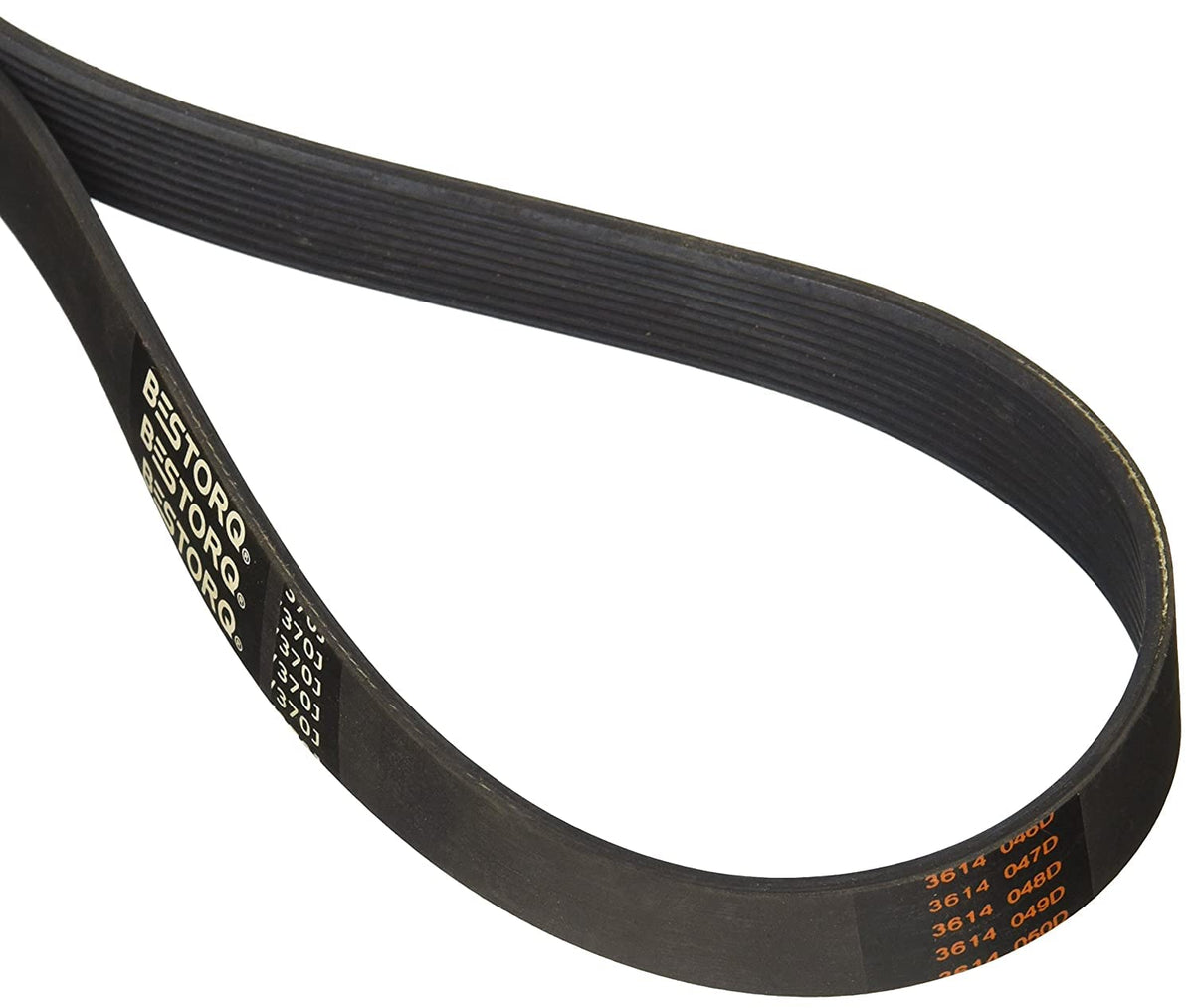 BESTORQ 300J6 Rubber V-Belt, PJ V-Ribbed, 6 Ribs, 30" Length x 0.558" Width x 0.17" Height