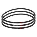 uxcell 3pcs 9N800 Metric Standard Replacement Belt, 800mm (31.5") Outer Circumference x 9.7mm Width x 8mm Thick, 3V315 Rubber V Belt