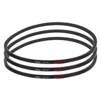 uxcell 3pcs 9N800 Metric Standard Replacement Belt, 800mm (31.5") Outer Circumference x 9.7mm Width x 8mm Thick, 3V315 Rubber V Belt
