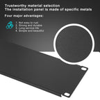 6 Pcs 1U,2U,4U Blank Panel Metal Rack Mount, 19 Inches, Filler Panel Mount Spacer Rack Blanking Panel Kit for Enclosure Server Rack Cabinet Black