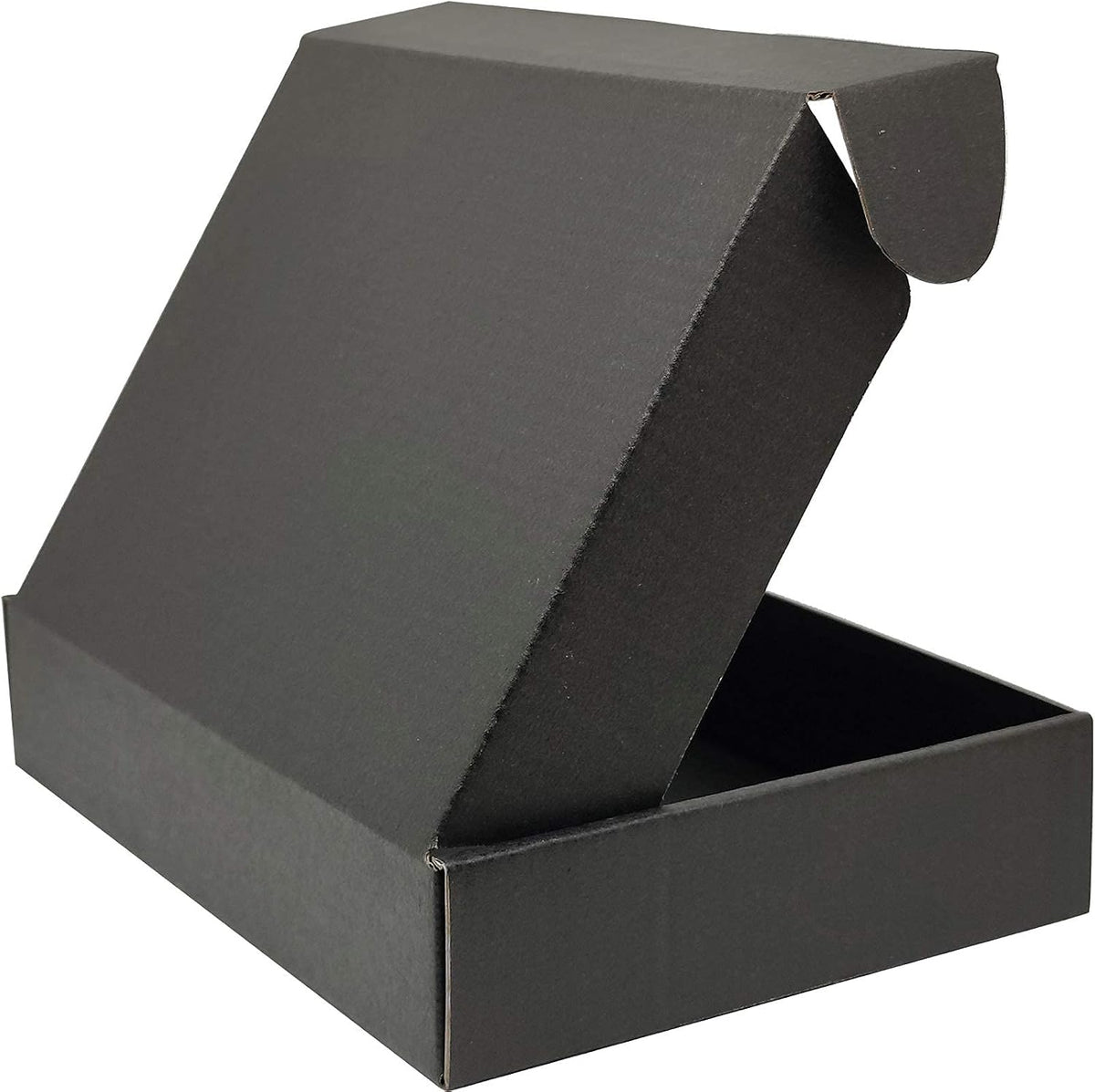 8x5.5x1.6 Shipping Boxes Black Mailer Corrugated Cardboard Box(25pcs)