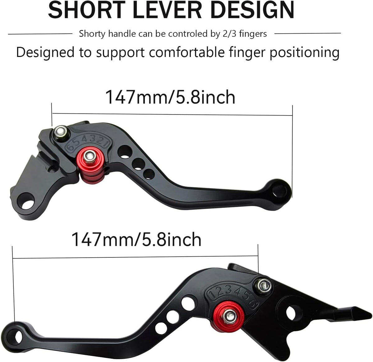 Adjustable Short Levers Replacement for CBR600RR F5 2007-2026