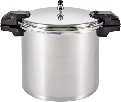 22 Qt Aluminum Pressure Canner with 3 Regulators, 5, 10 & 15 PSI