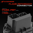 A-Premium Front HVAC Blower Motor Resistor with 2+2 Pins Connector