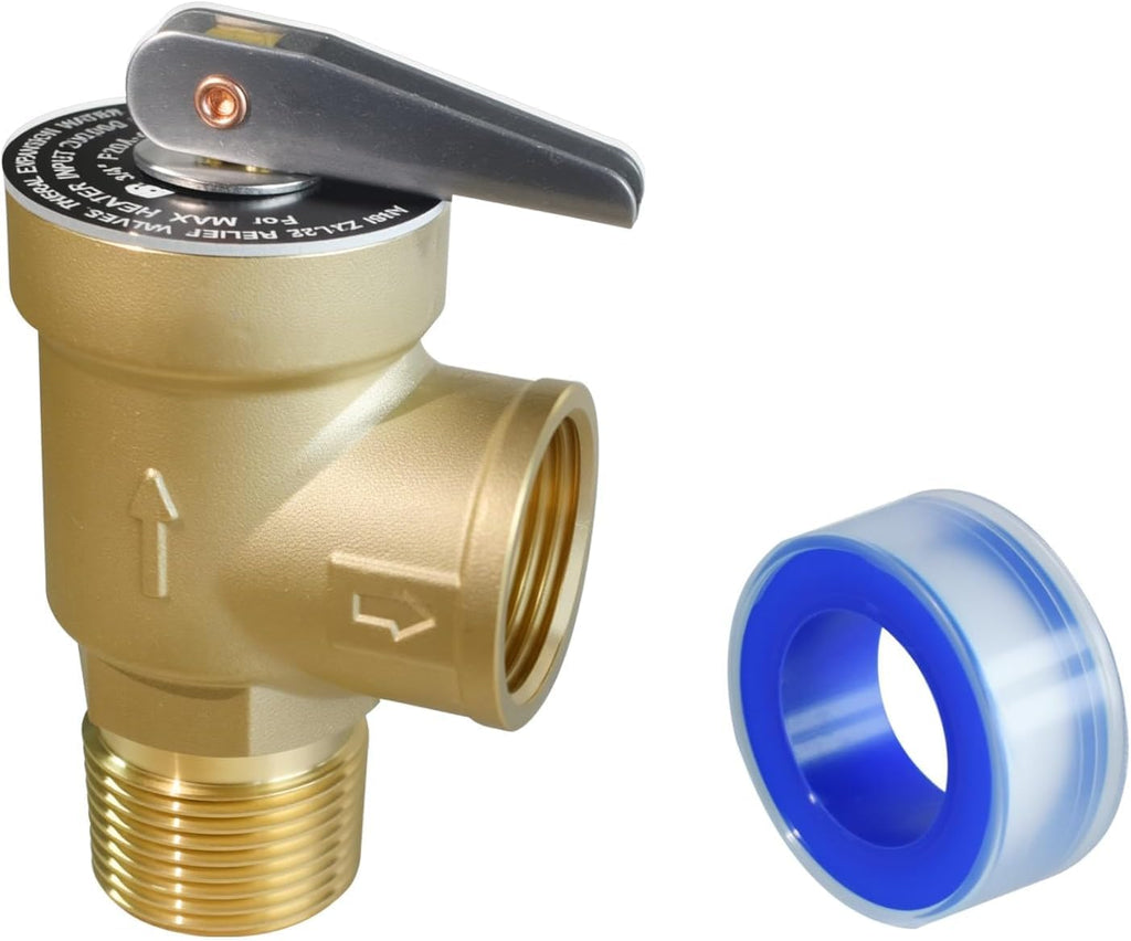 VAV 30 PSI Boiler Relief Valve,3/4" NPT, Lead-Free Brass, CSA Listed