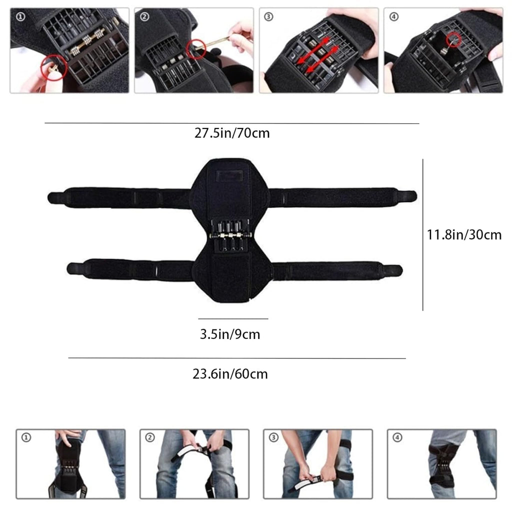 Sports Knee Braces Lightweight,Adjustable Knee Stabilizer Pads for Men Women weak Legs