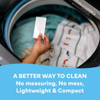 Dry Laundry Detergent Sheets, Fresh Linen, 64 Loads