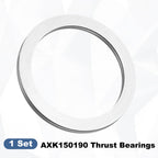 uxcell AXK150190 Thrust Needle Roller Bearings with Washers, ID 150mm