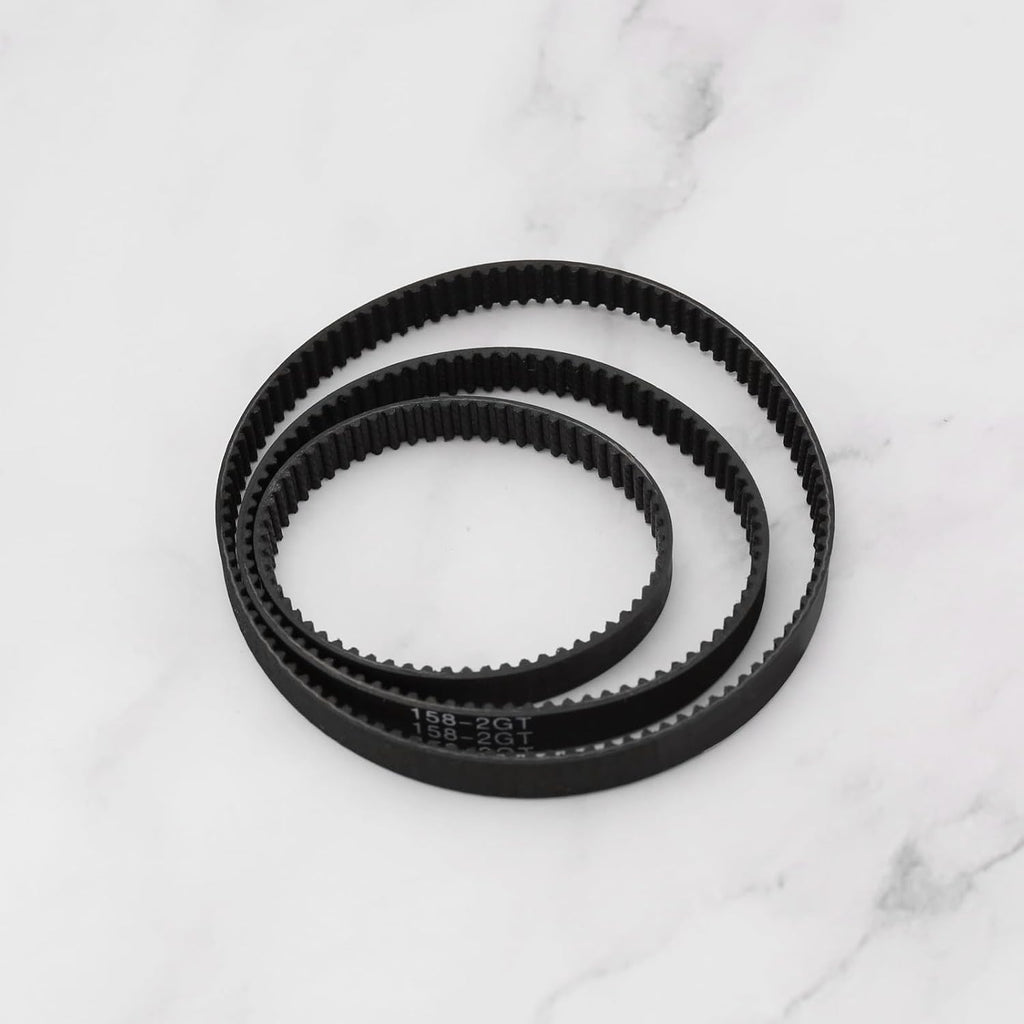 Create idea 6PCS 2GT-6 3D Printer Timing Belt 110mm 122mm 158mm 200mm 300mm 400mm Closed Loop Rubber Belt 6mm Width & 2PCS Timing Belt Pulley 20 Teeth 5mm Bore