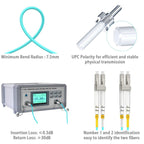 OM4 Multimode LC to LC Fiber Patch Cable MMF, 10ft/3m, 4Pack