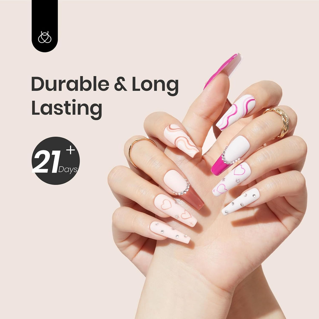 Beetles Base Coat Gel Nail Polish 1Pcs 15ml | Gel Polish Soak Off LED Lamp Base Coat Upgraded Formula Long-Lasting