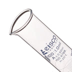 Graduated Cylinder, 100ml - Class A Tolerance ±0.50ml - Hexagonal Base - Blue Graduations - Borosilicate 3.3 Glass - Eisco Labs