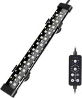 Submersible LED Aquarium Light, 11W 12 in 24/7 Mode Fish Tank Light with 5 Rows Beads, with Timer 9 Colors and