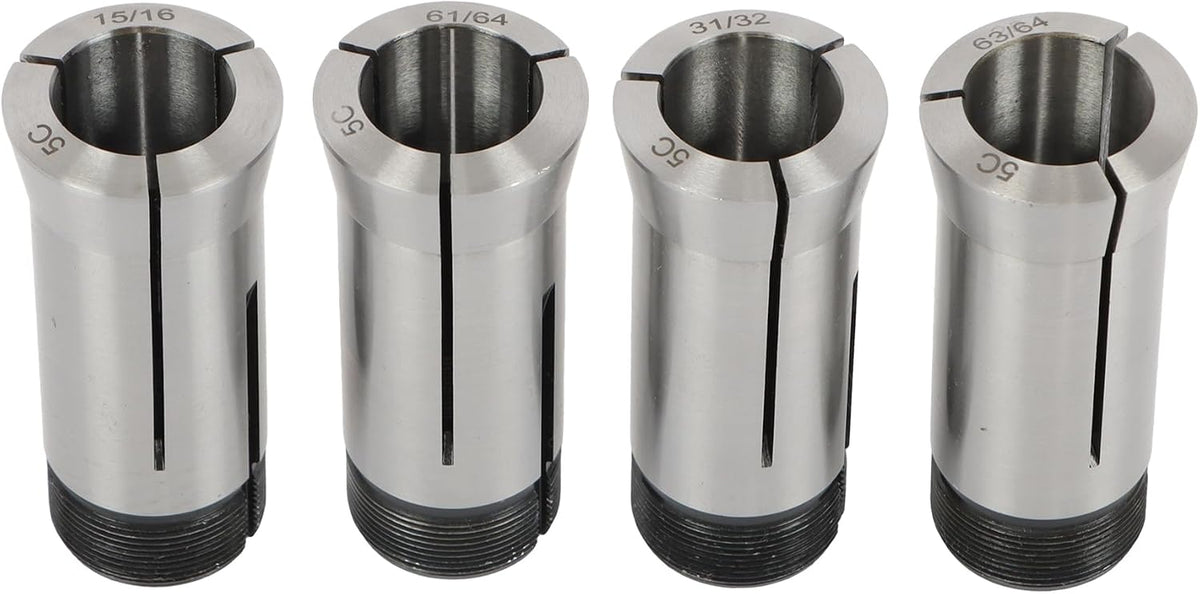 72pcs Precision Inch 5C Collet Set，1/64" to 1-1/8" 1/64 Sizes 5C