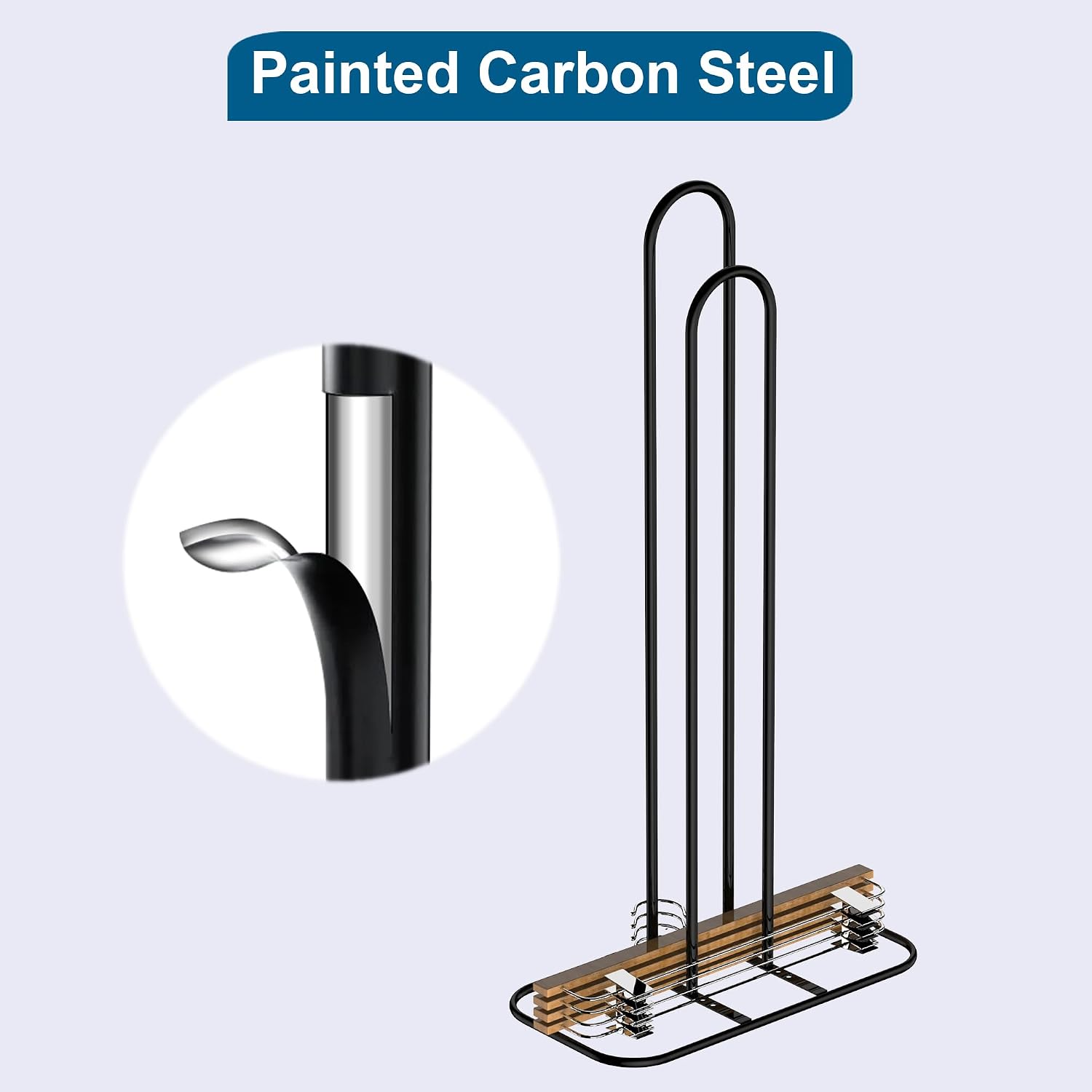 Hanger Stacker Organizer, 33 inch Height Stand, Clothes Hanger Storage Rack, Laundry Room, Black