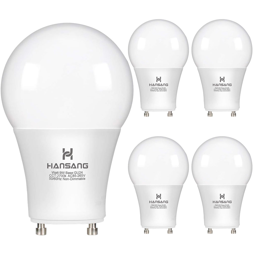 GU24 LED Light Bulbs 60W Equivalent 2700K Warm White CRI85+ 900LM