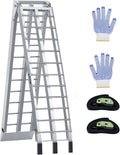 7.5FT Aluminum Loading Ramp, 850 lbs Capacity, Folding Ramp for Pickup Truck & Trailer with Load Straps, for Loading