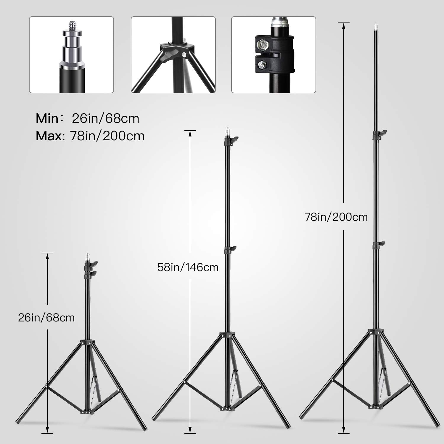 【Upgrade LED】 MOUNTDOG Softbox Lighting Kit, Photography Studio Light with 19.7"X27.5" Reflector and 3 Colors