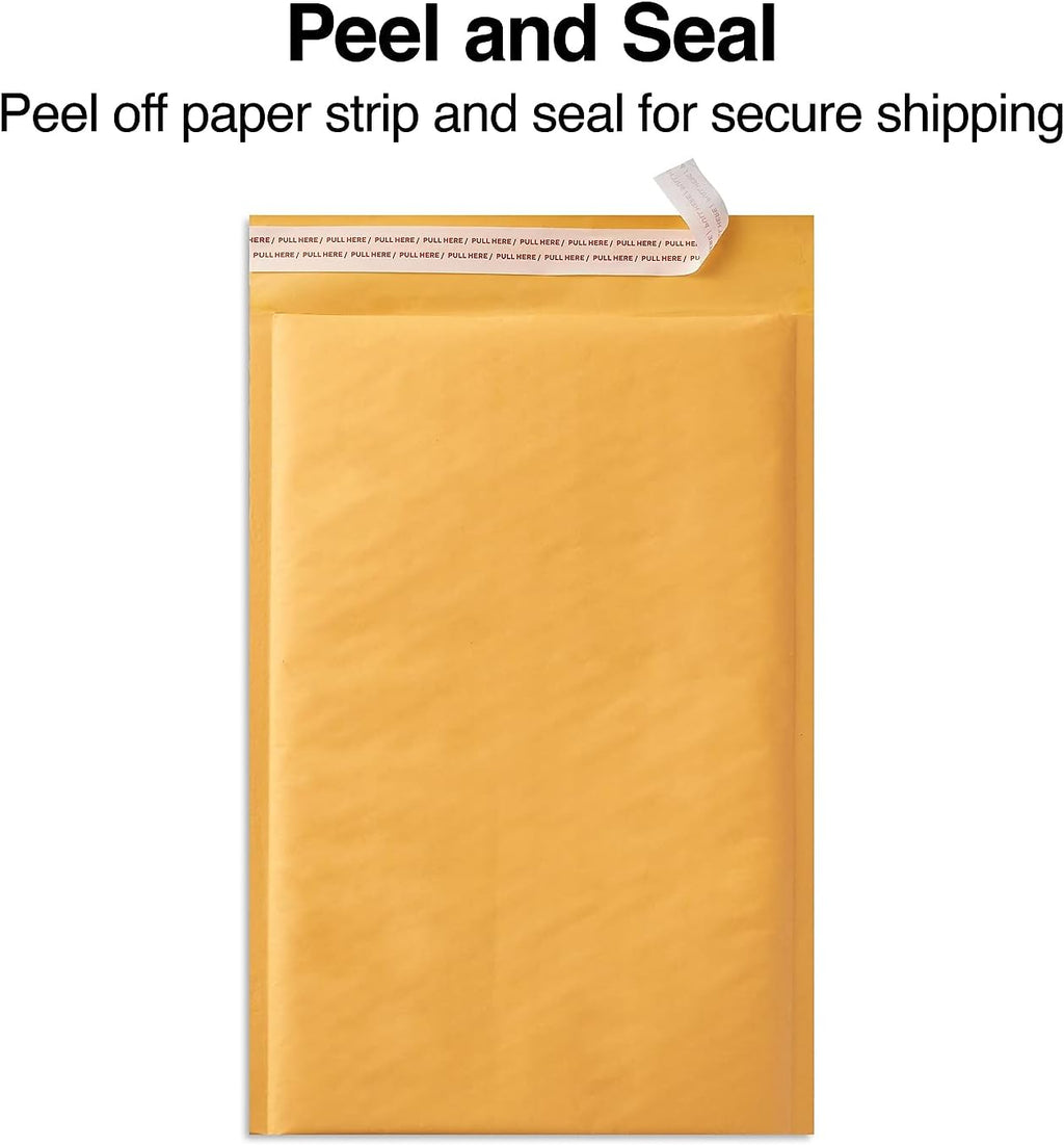 Peel & Seal Bubble Mailers, #1, 7.13x11 In, 25-Ctn, 51579-CC
