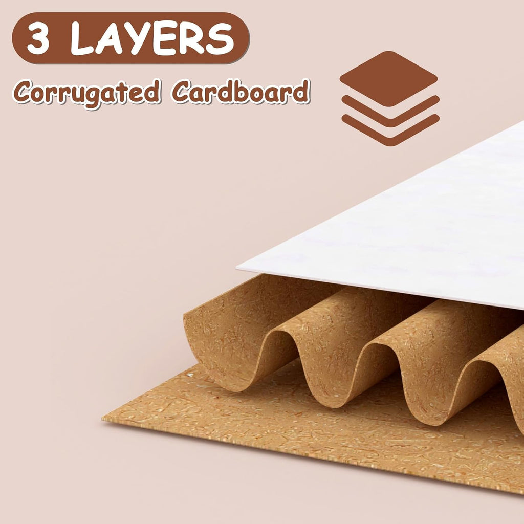 40 Pack White Assorted Shipping Boxes, 11x6x6, 10x7x5, 9x6x4, 8x6x4