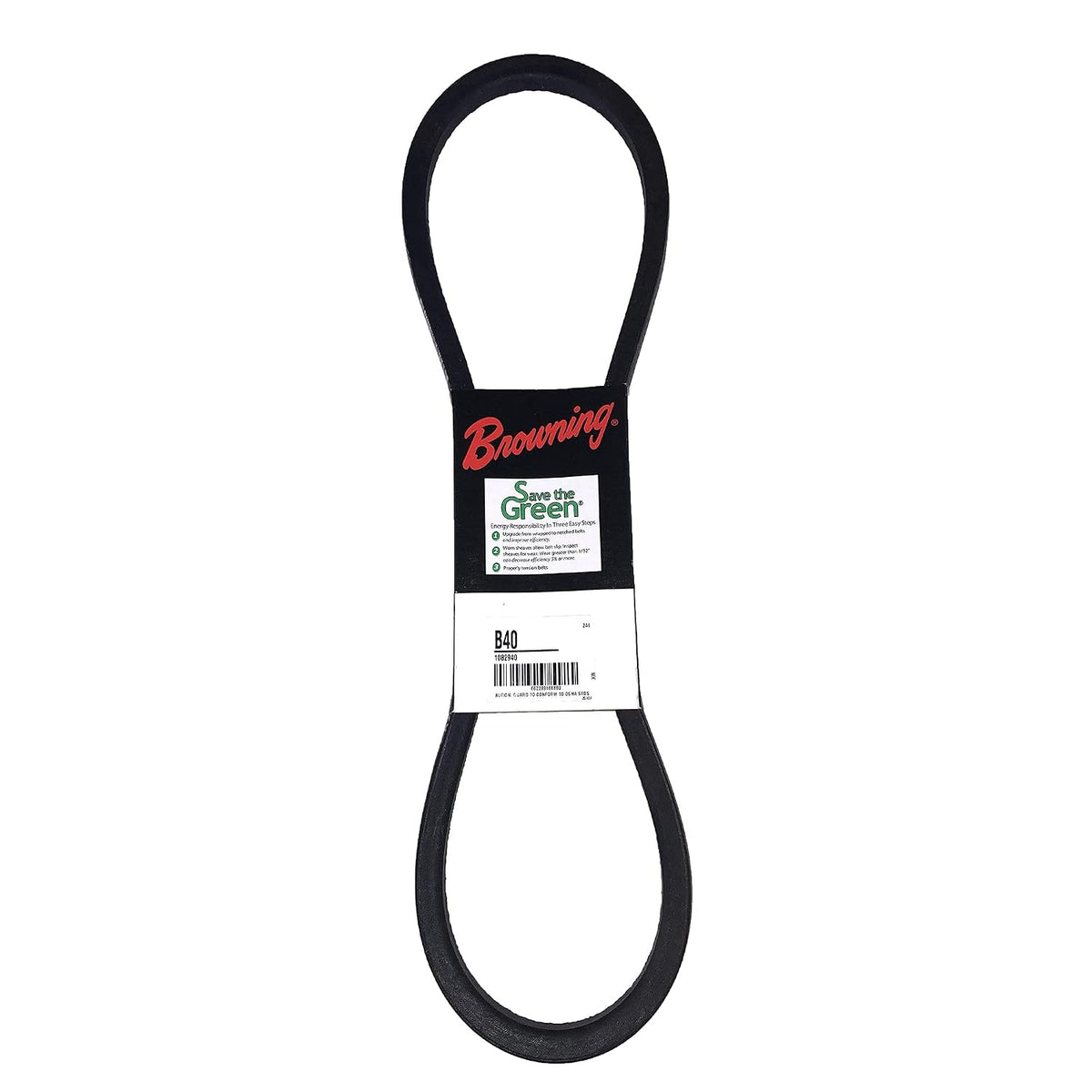 Browning B40 Super Gripbelt, B Belt Section, 21/32 x 7/16, 41.8 Pitch Length