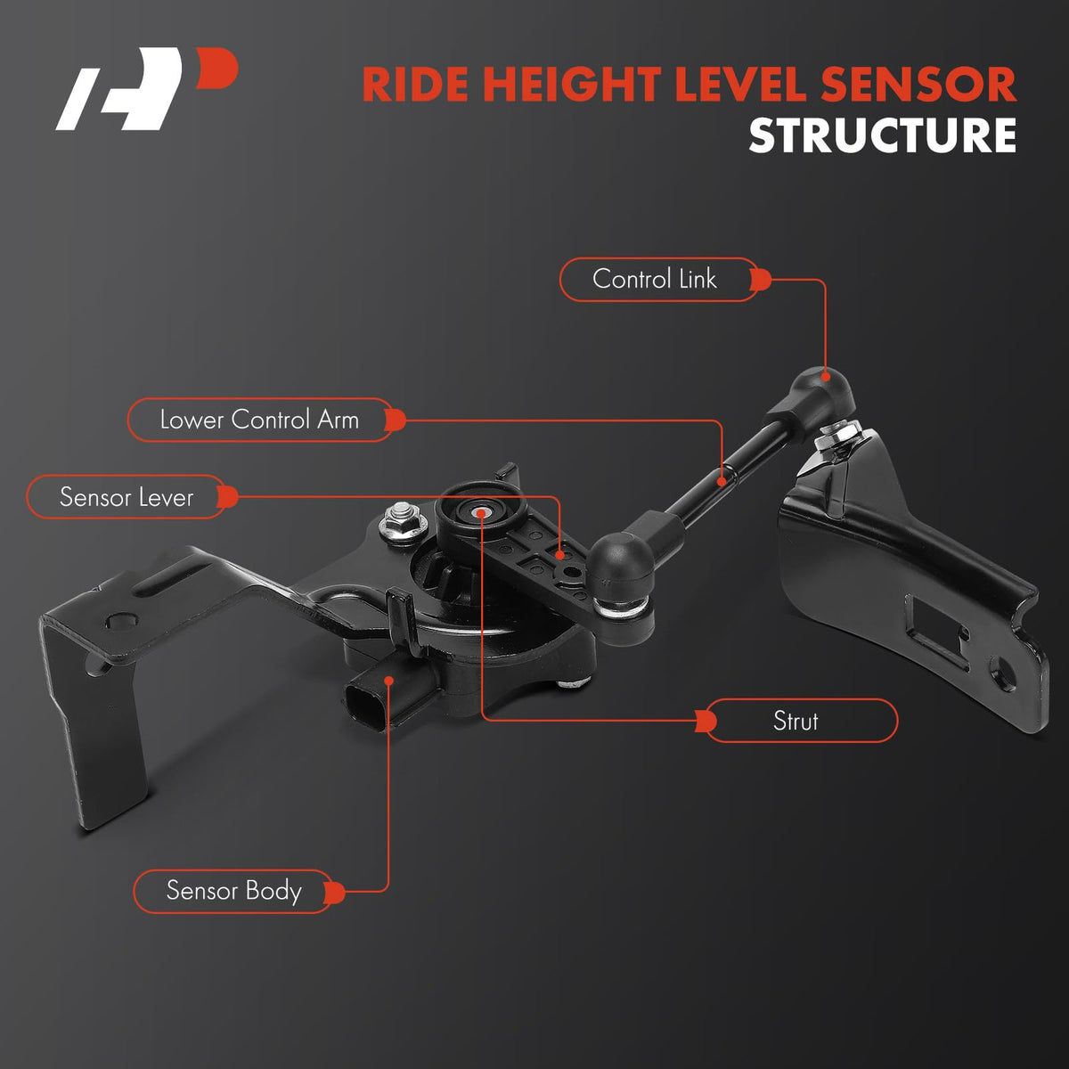 A-Premium Ride Height Level Sensor, Compatible with Ford