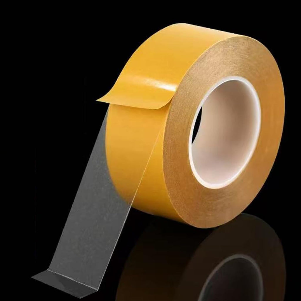 Ultra Thin Double Sided Tape Heavy Duty ,2" x 66FT(20m) - 0.125mm Thick Clear Strong Adhesive Two Sided Stick Tape