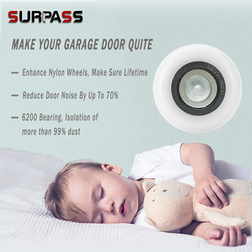 Surpass Garage Door Roller/Hinge/Top Bracket/Wire Rope (for 7' Height Doors)