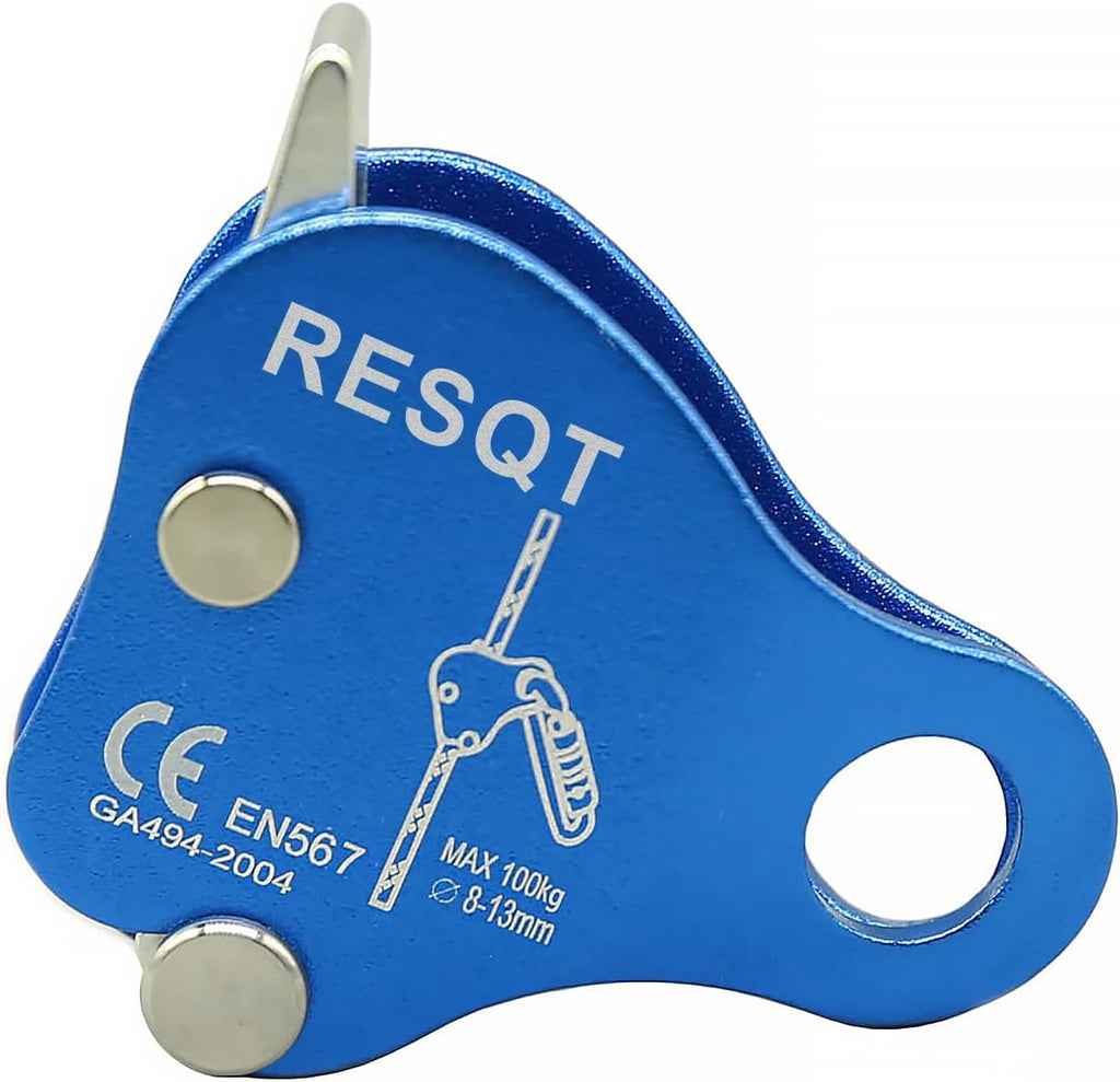 Climbing Fall Protection Belay Device Ascender Protect Aluminum Magnesium Alloy Rope Grab for Rock Climbing