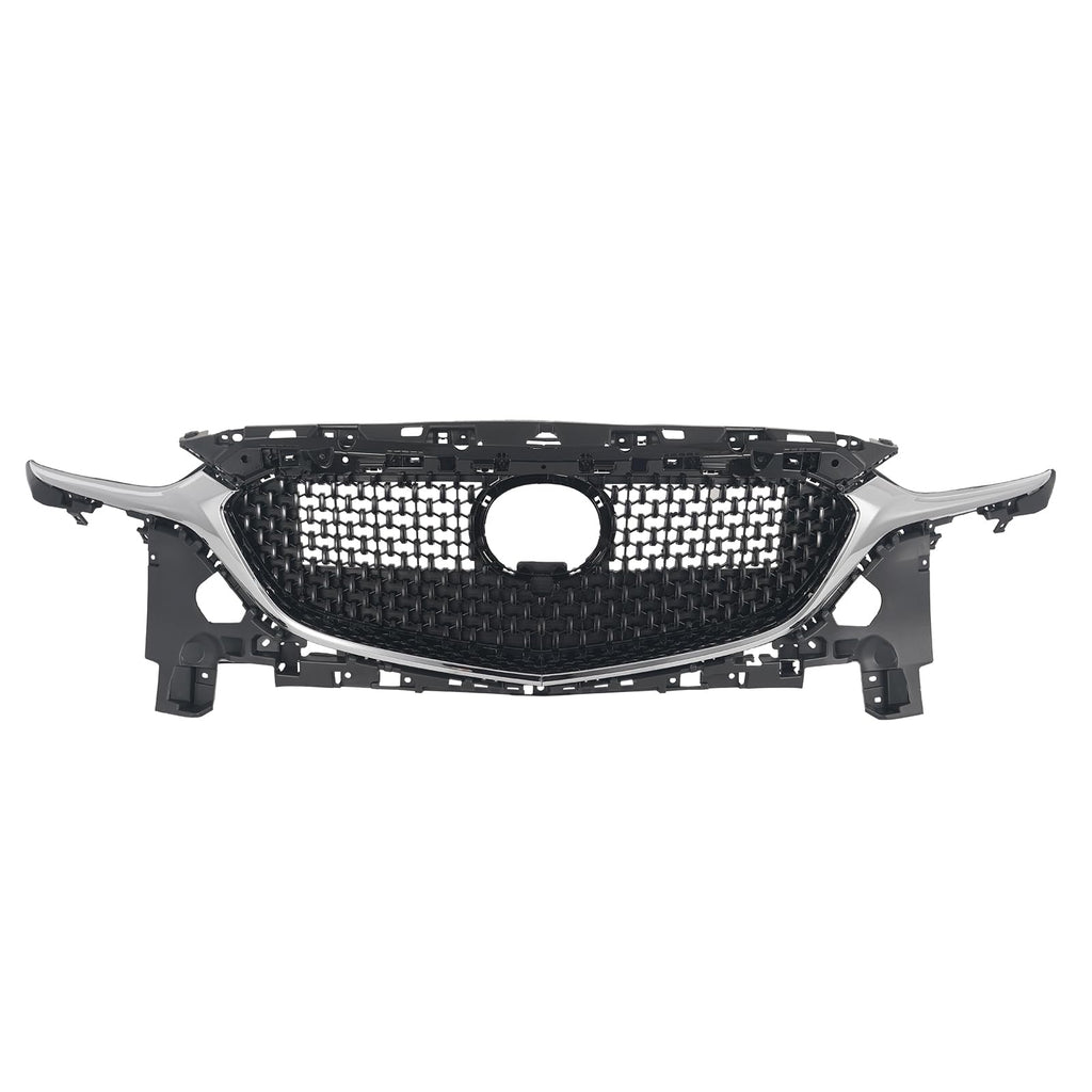Complete Front Bumper Grille Kit Compatible with 2018-2021 Mazda 6