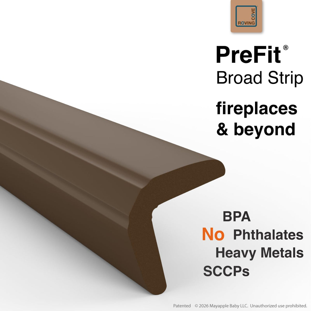 Fireplace Edge Corner Protector, Extra-Wide 9ft Edge 2 Corners