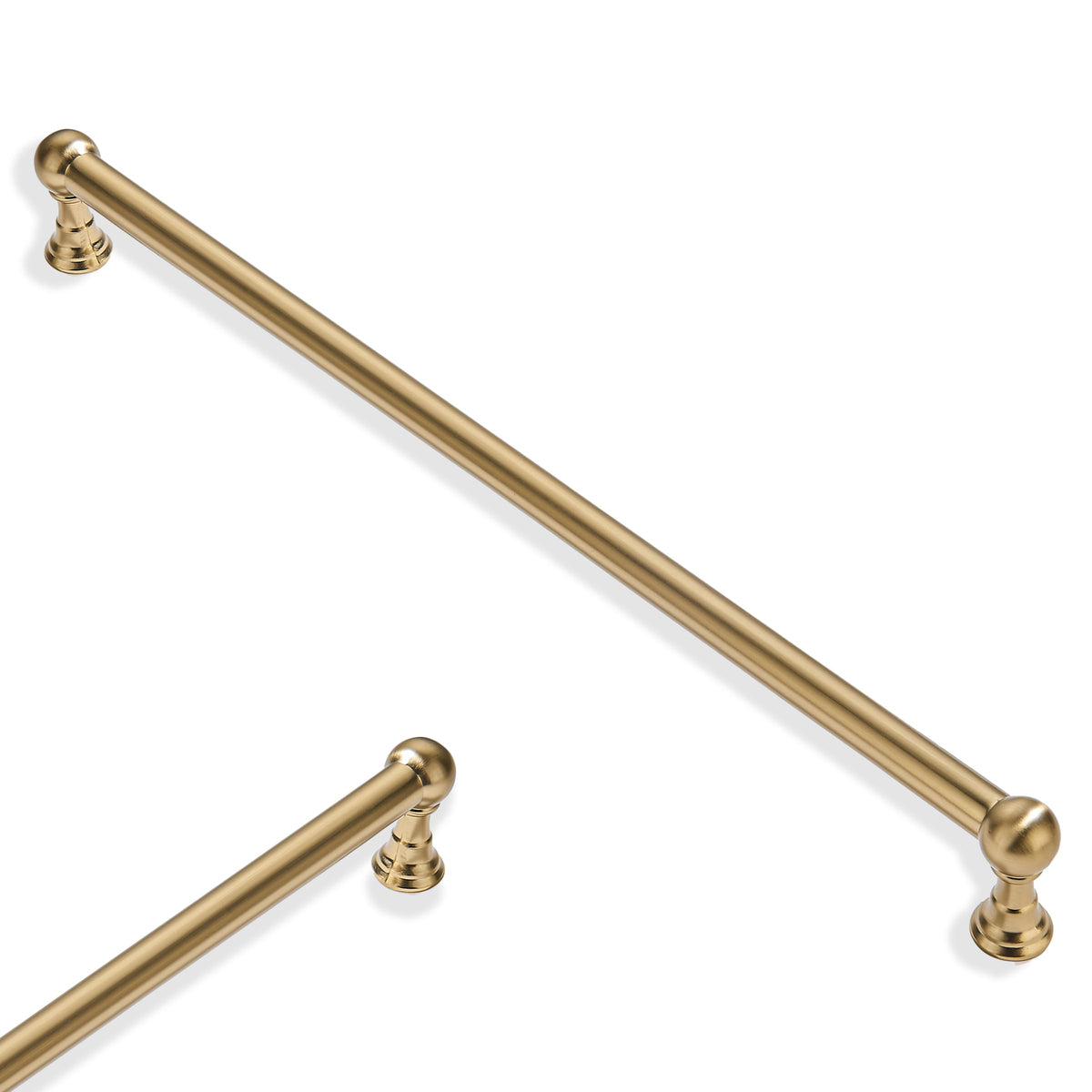 5 Pack 12 Inch Hole Center Champagne Bronze Cabinet pulls 100% Solid Heavy Duty Warm Brass Dresser Pulls Cabinet