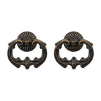 2Pcs Vintage Antique Bronze Cabinet Pulls Single Hole Pull Ring