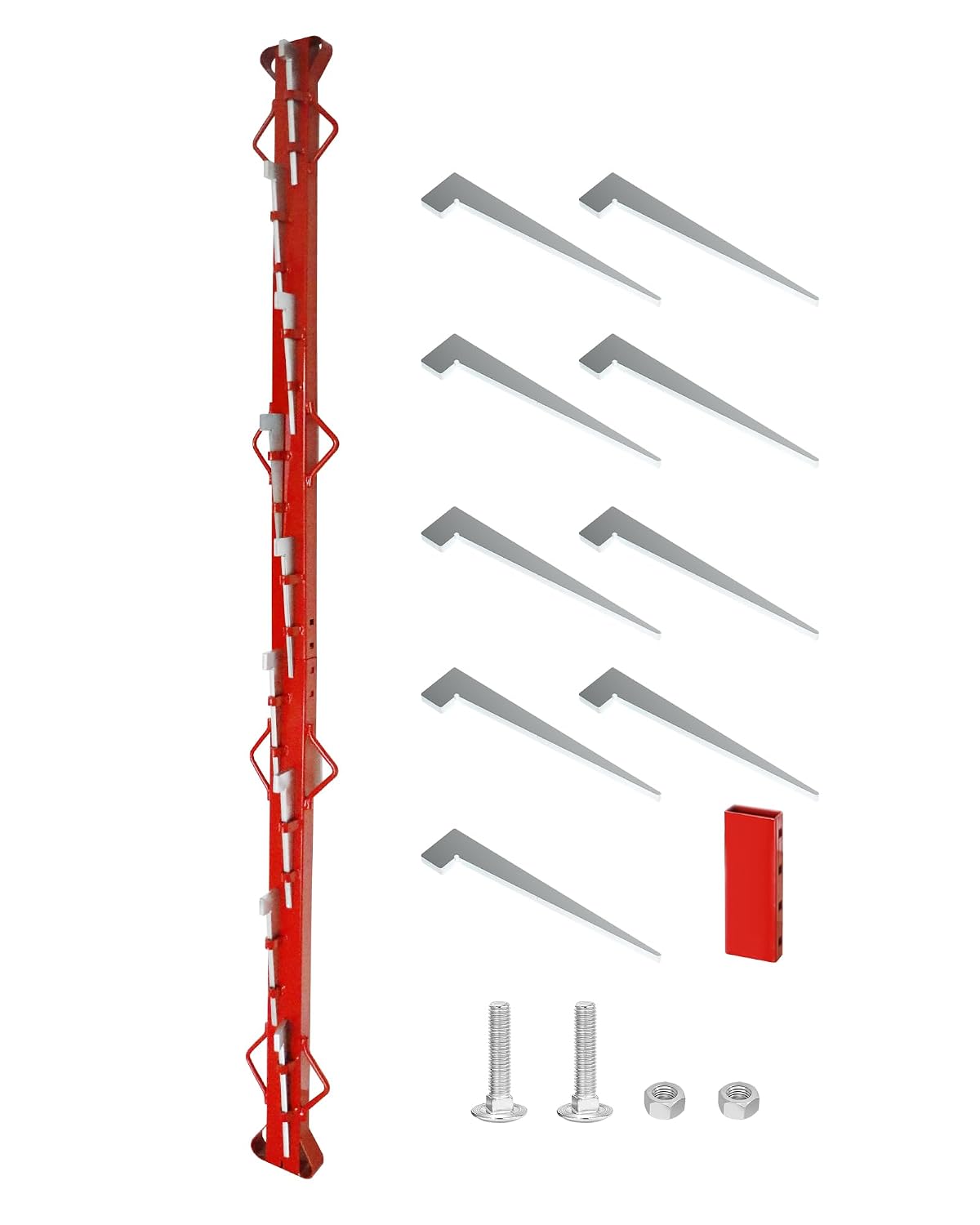 8ft Woven Wire Fence Stretcher Bar with 9 Wedges