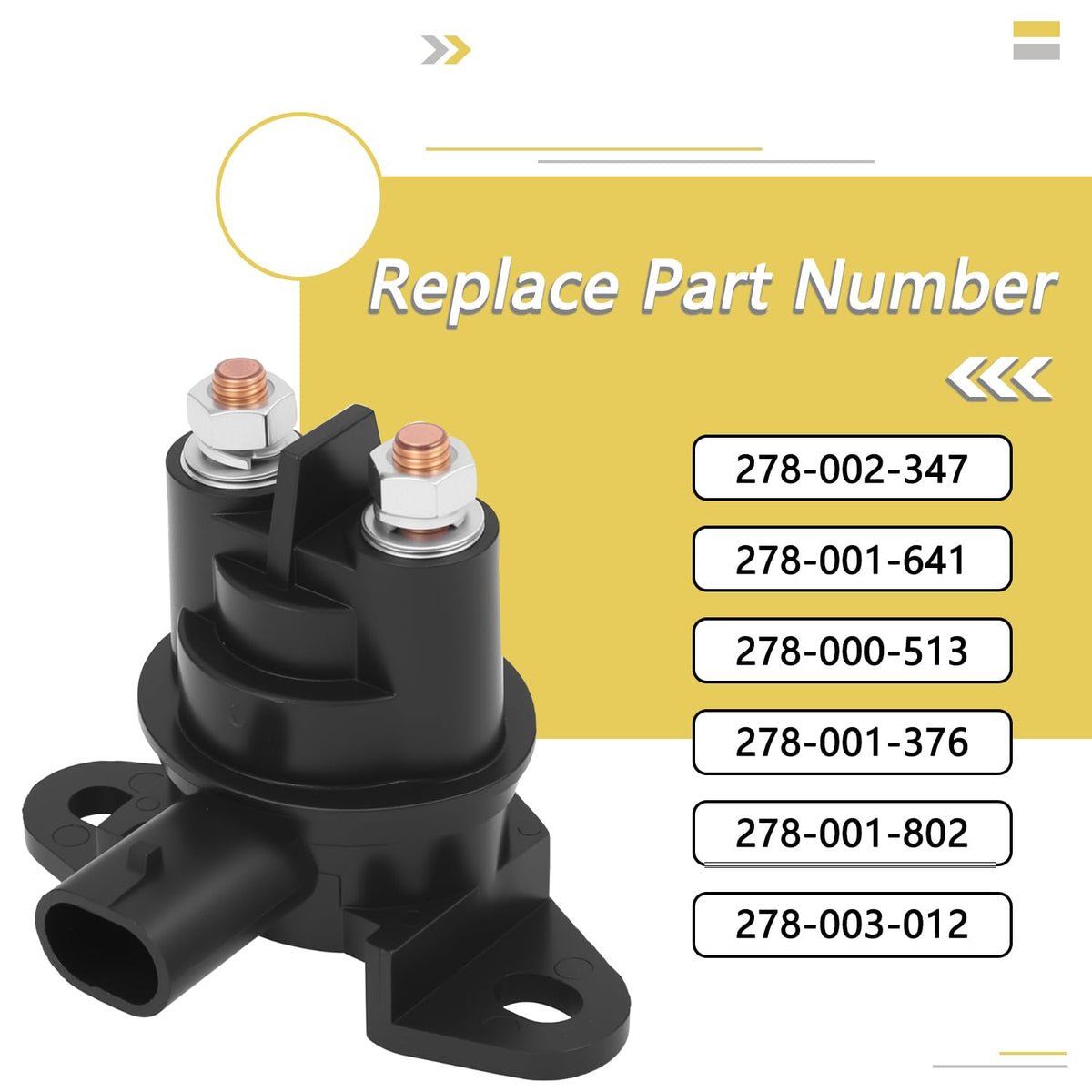 12V Starter Solenoid Relay for SeaDoo 3D GS GSI GSX GTI GTS GTX