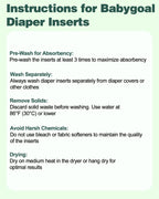 Baby 5-Layer Charcoal Rayon from Bamboo Reusable Liners for Cloth Diapers Nappies,Pack of 12 Inserts,12ZTN