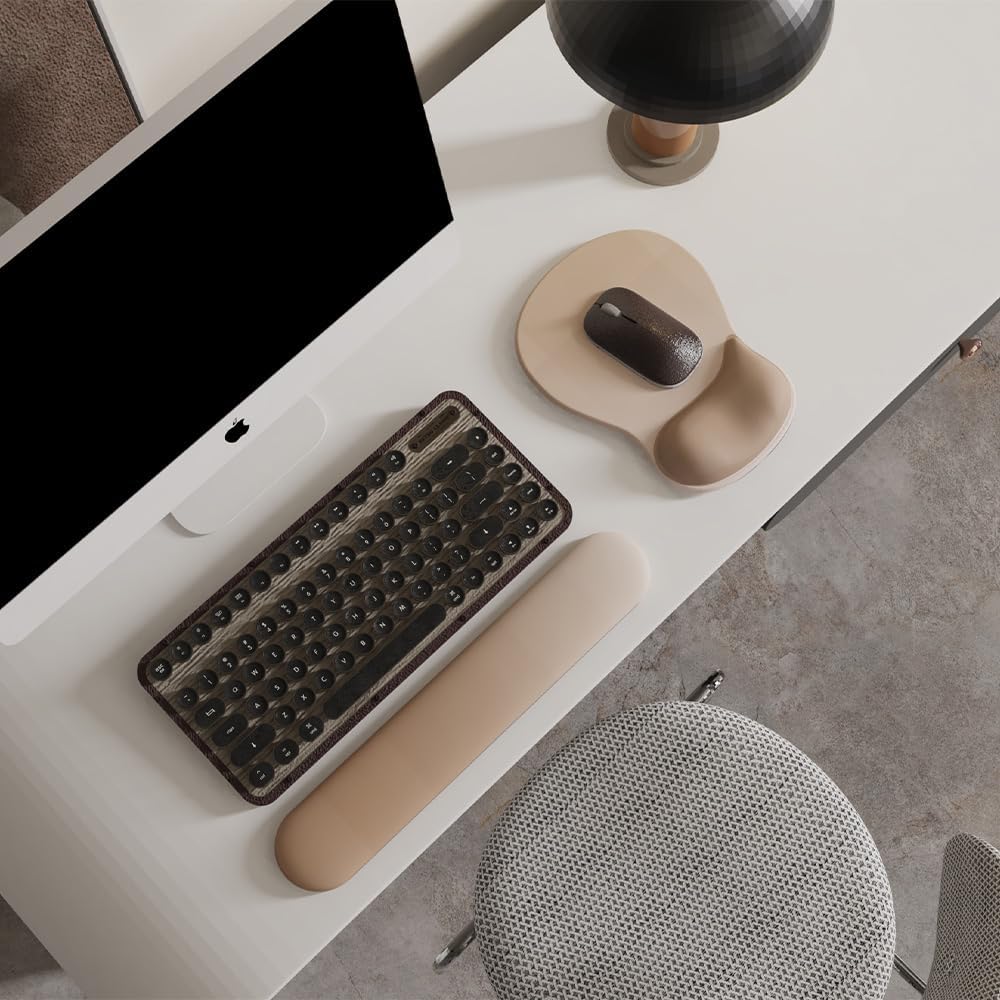 ErgoComfort Gel Wrist Rest Mouse Pad-Ergonomic Office Mousepad with Wrist Support-Non-Slip, Design Desk Accessories