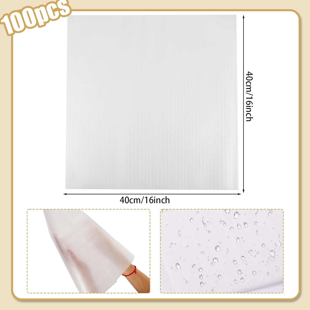 Cushion Foam Pouches, Packing Foam Dish Moving Supplies Pouches Cushioning for Packing, Transportation and Storage
