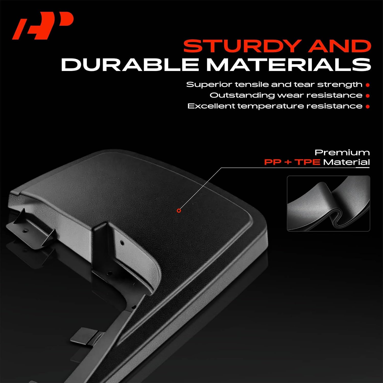 Mud Flaps Compatible with Ford F-150 2015-2020 Pickup | No Drilling Required Splash Guards with Installation Hardware
