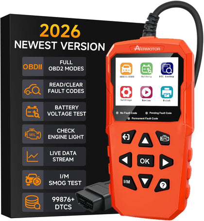 OBD2 Scanner,V880 Car Scanner Diagnostic Tool, Check Engine Code Reader | Graphic Live Data, Freeze Frame,Mode 6