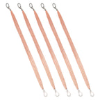 5pcs Ground Strap Copper Braided Battery Cable for Marine Bonding